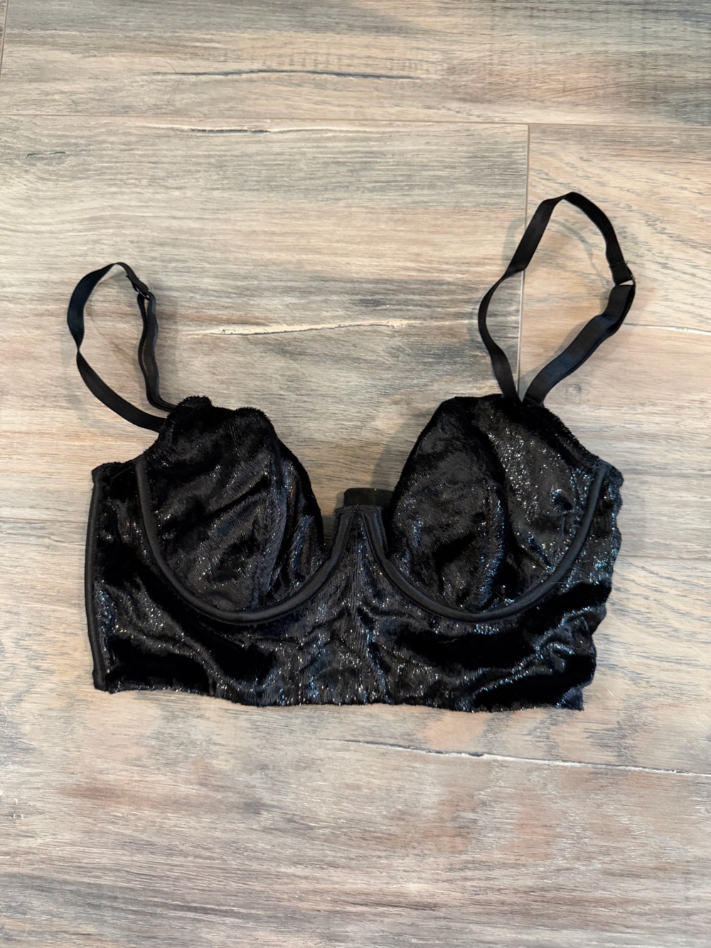 Victoria's Secret Black Sparkle Underwire Bralette